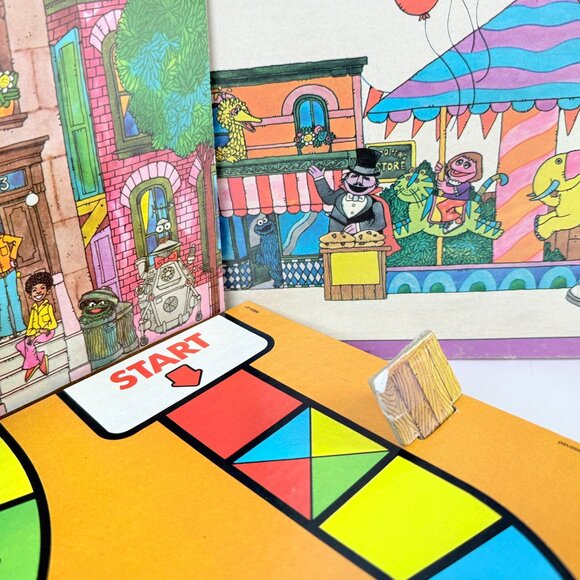 Vintage Sesame Street Fair Game 1976 Board Game Muppets Mostly Complete Plays - Picture 7 of 9
